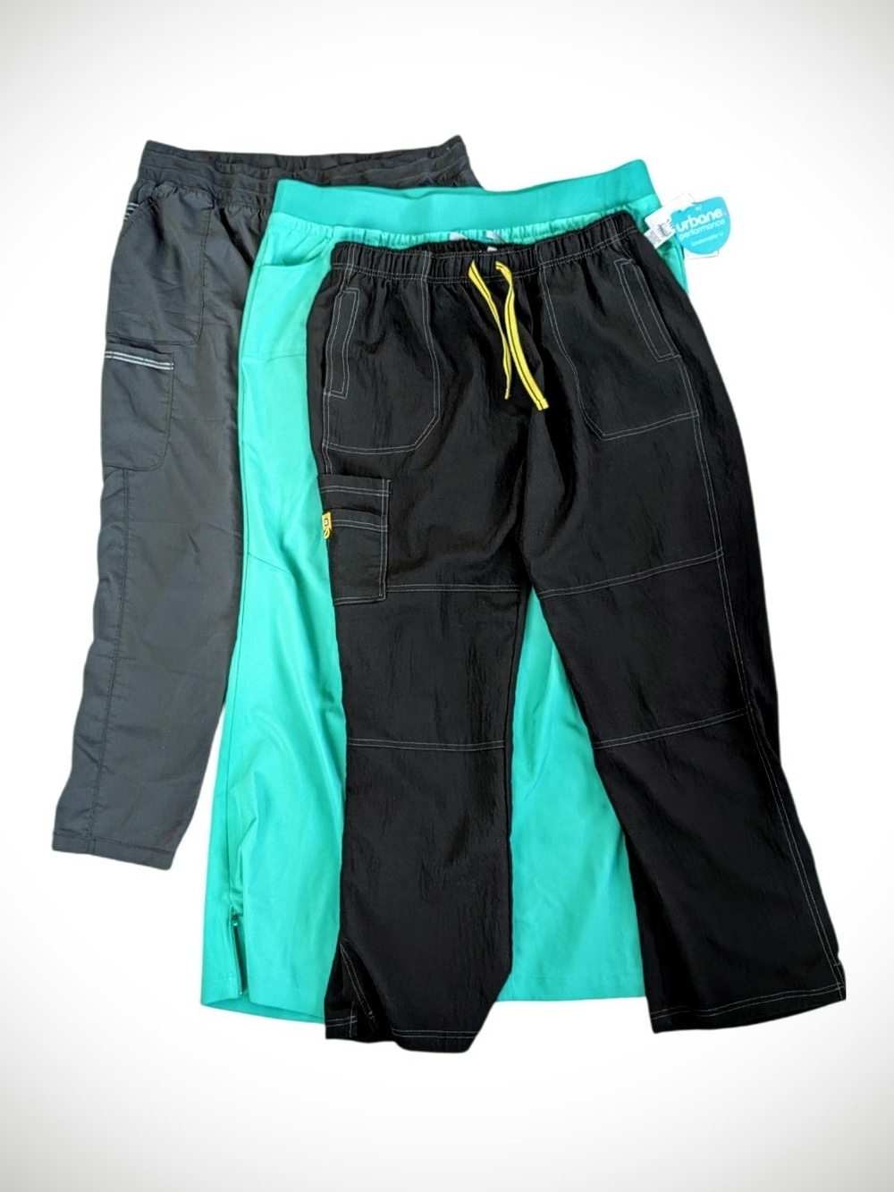 Urbane Performance & Cherokee Scrub Pants Bundle Cargo Drawstring Size 2XL, XXL
